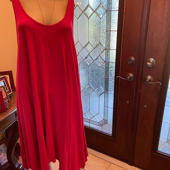 Vince Camuto Raspberry Color Sleeveless Handkerchief dress size  medium - Picture 7 of 9